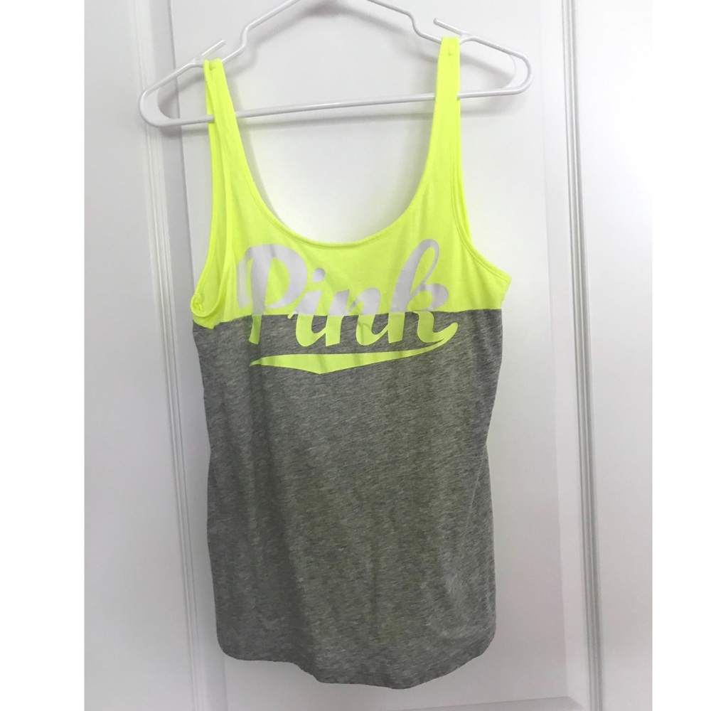 VS PINK Color Block Low Back Tank